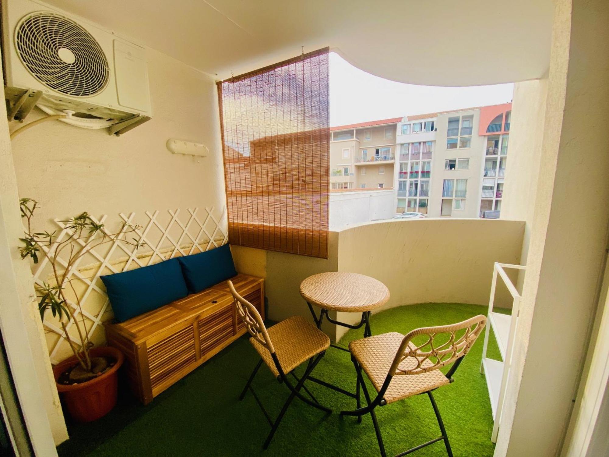 Апартаменты Superbe T2 Cote Gare Parking Clim Wifi Terrasse ! Сет Экстерьер фото